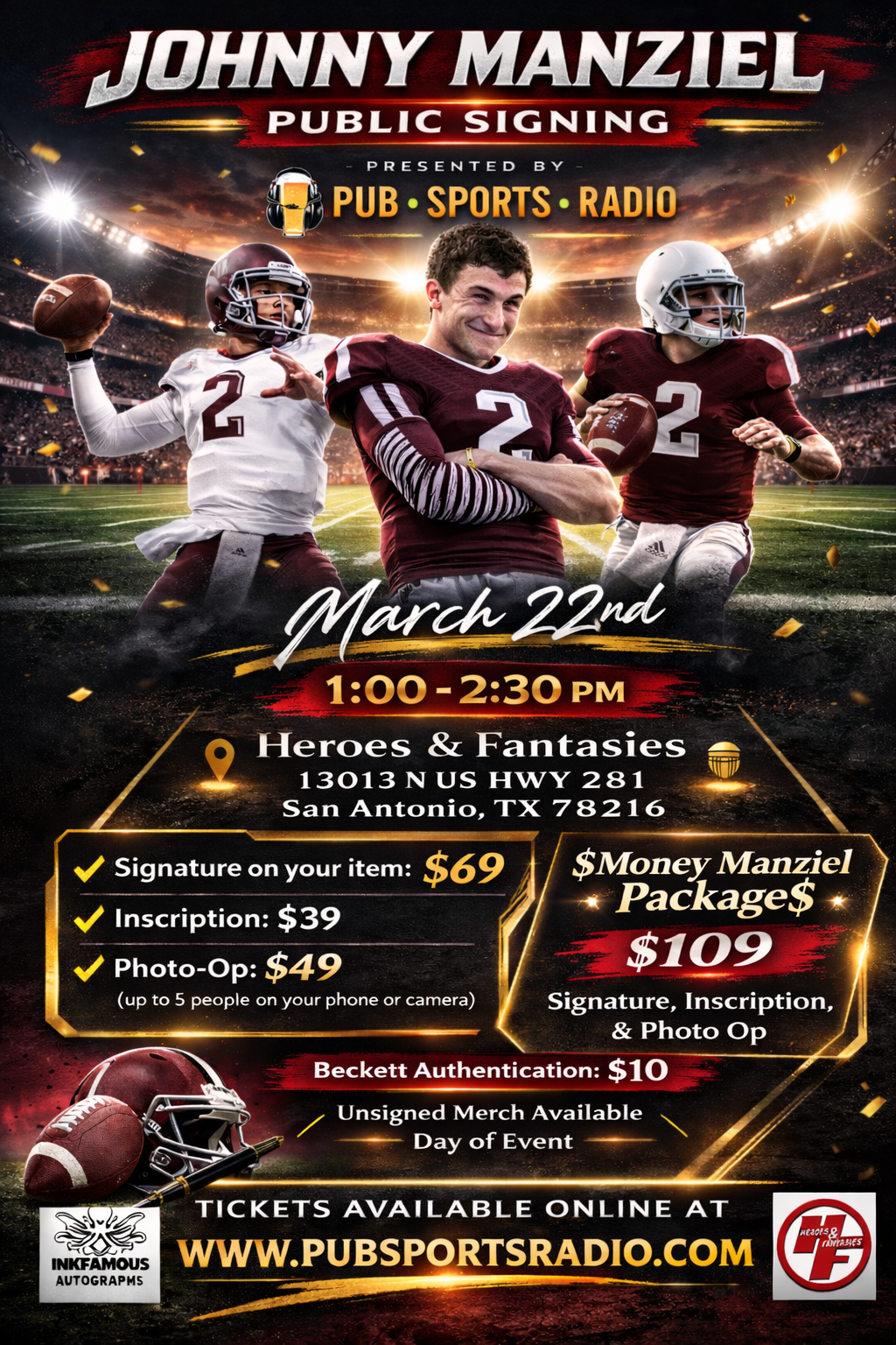 Johnny Manziel Signing Event